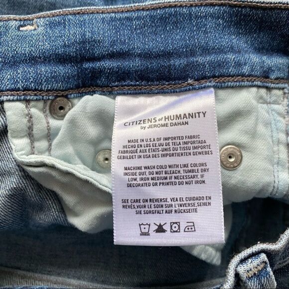 Citizens Of Humanity Rocket High Rise Crop Skinny in Distressed Fizzle - Picture 6 of 11